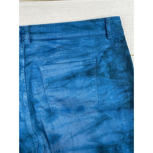ANA A New Approach Jeans Womens 20W Blue Tie Dye Premium Skinny Ankle - Picture 12 of 12
